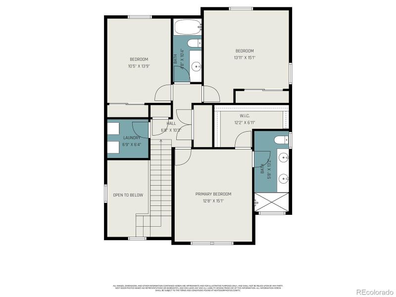 2D floor plan layout of this home in , Elizabeth, CO (Image 6).