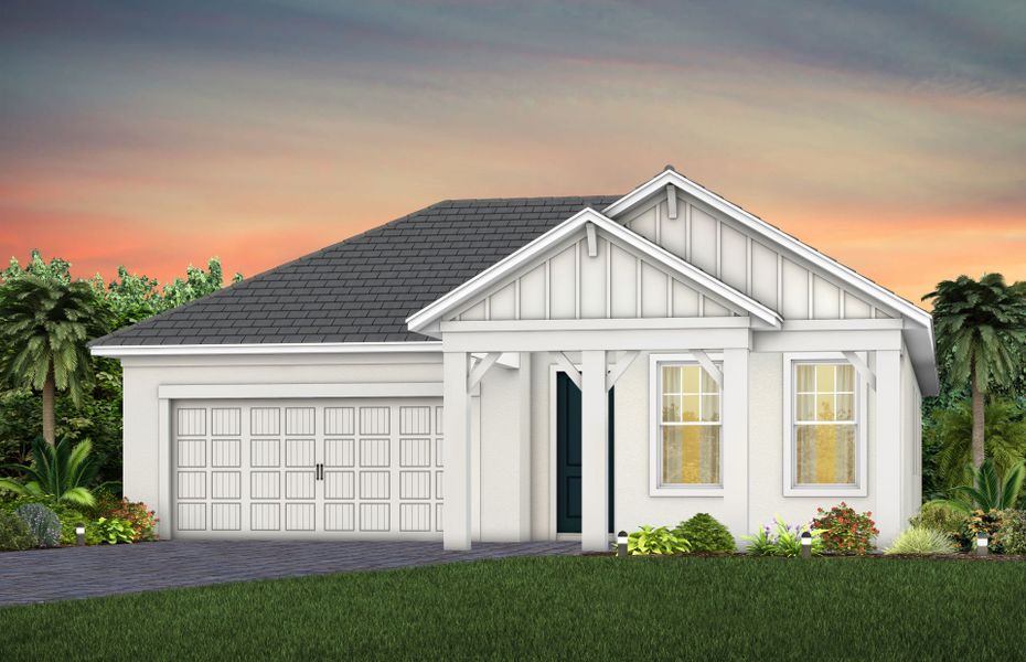 Representative exterior photo of a completed home built from the Coral by Pulte Homes in SeaFlower, Bradenton, FL (Image 18).