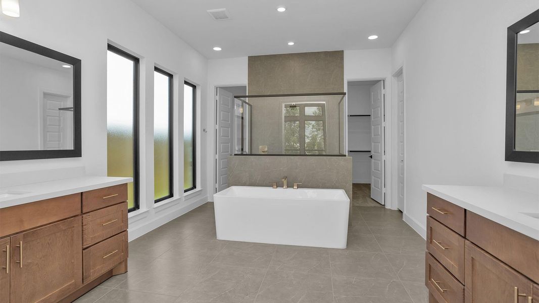 Furnished interior view inside a new home in Fulshear Lakes 80', Fulshear (Image 3).