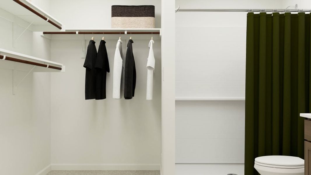 Juno Owners suite walk in closet
