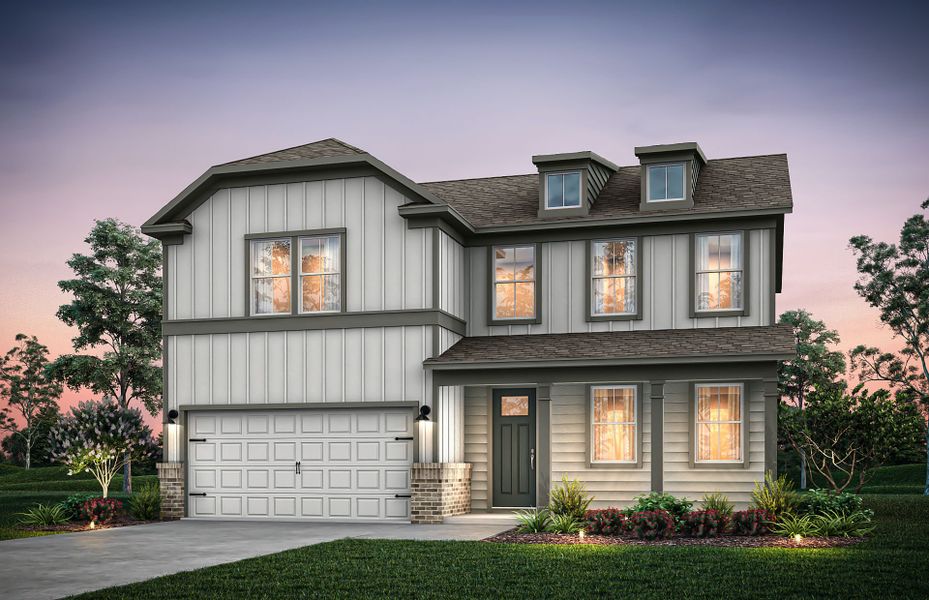 Representative exterior photo of a completed home built from the Winthrop by Pulte Homes in Harrington, Greenville, SC (Image 20).