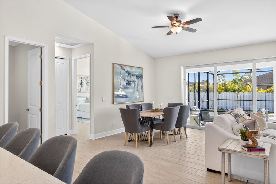 Representative furnished interior of a home built from the The Paradise Cove III by Sunlife Homes LLC in Cape Coral, Cape Coral (Image 13).