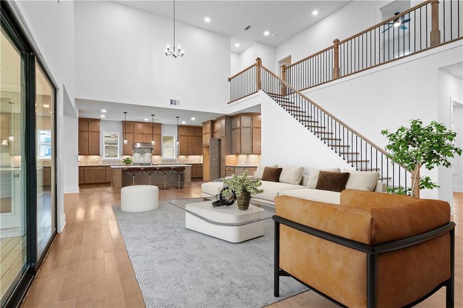 Furnished interior view inside a new home in , Cumming (Image 12).