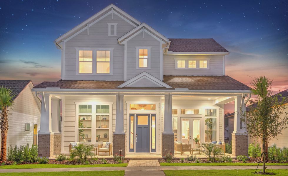 Front exterior of a new home in Oakmont, Gainesville, FL, highlighting curb appeal (Image 1). Front exterior of a new home in Oakmont, Gainesville, FL, highlighting curb appeal (Image 1).