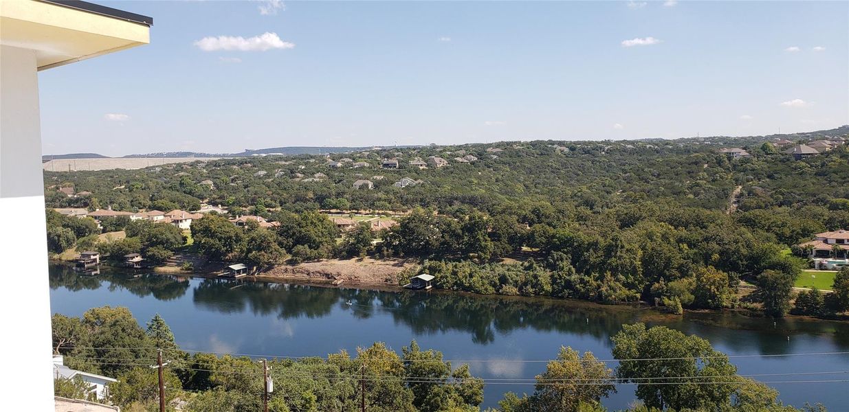 You feel as though you can just dip your toes in Lake Austin!