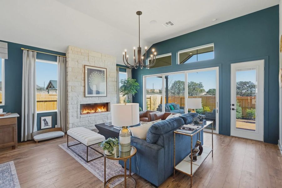 Image 6 representing the Lauren by Chesmar Homes in Esperanza 50's, Boerne, TX.