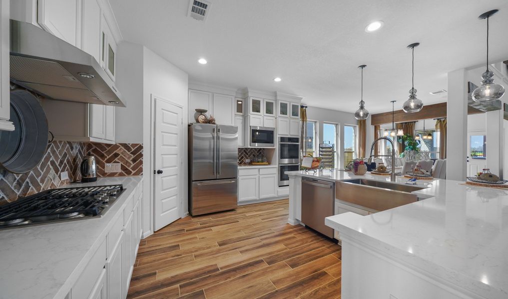 Kitchen overlooking great room