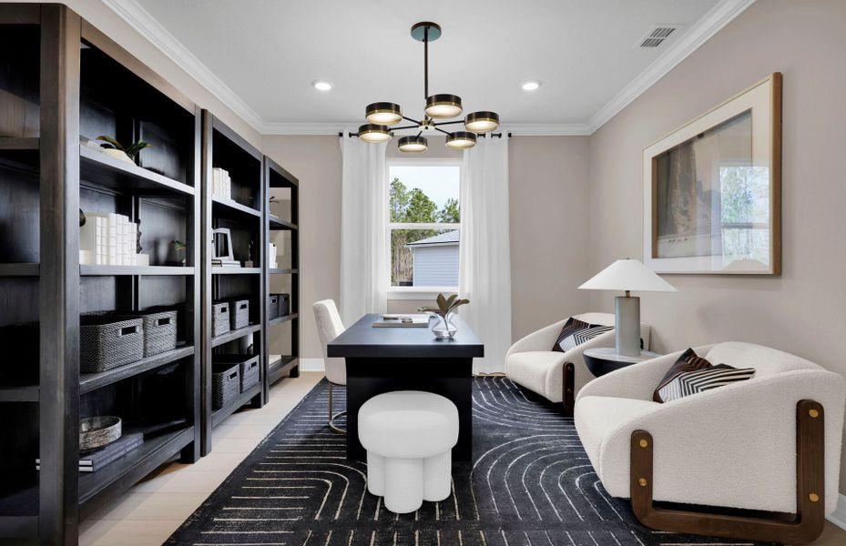 Furnished interior view inside a new home in Murray Farms, Middleburg (Image 9). Furnished interior view inside a new home in Murray Farms, Middleburg (Image 9).
