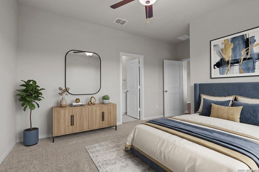 Furnished interior view inside a new home in The Parklands, Schertz (Image 13).