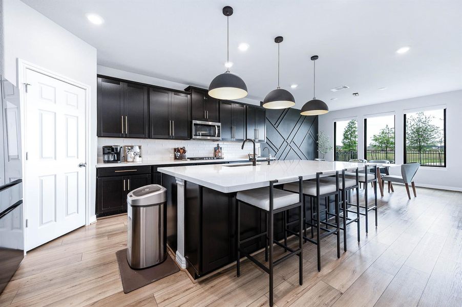 Furnished interior view inside a new home in Sunterra 60ft, Katy (Image 13). Furnished interior view inside a new home in Sunterra 60ft, Katy (Image 13).