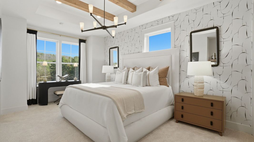 Representative furnished interior of a home built from the Seaton by DRB Homes in Barrett Pointe, Kennesaw (Image 19).