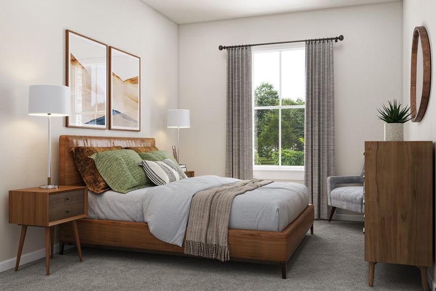 Furnished interior view inside a new home in Capitol Collection at Lariat, Liberty Hill (Image 17).