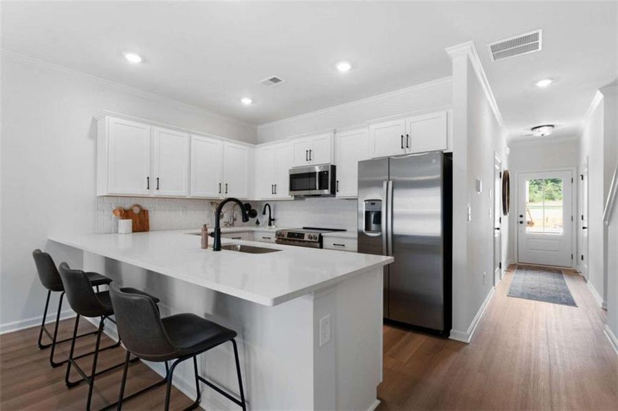 Furnished interior view inside a new home in , Cedartown (Image 5).