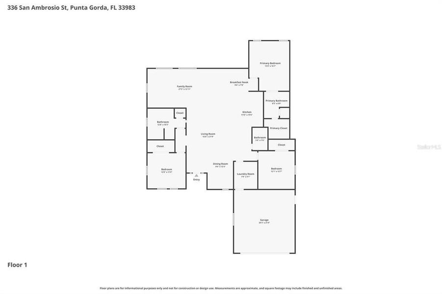 2D floor plan layout of this home in , Punta Gorda, FL (Image 5).