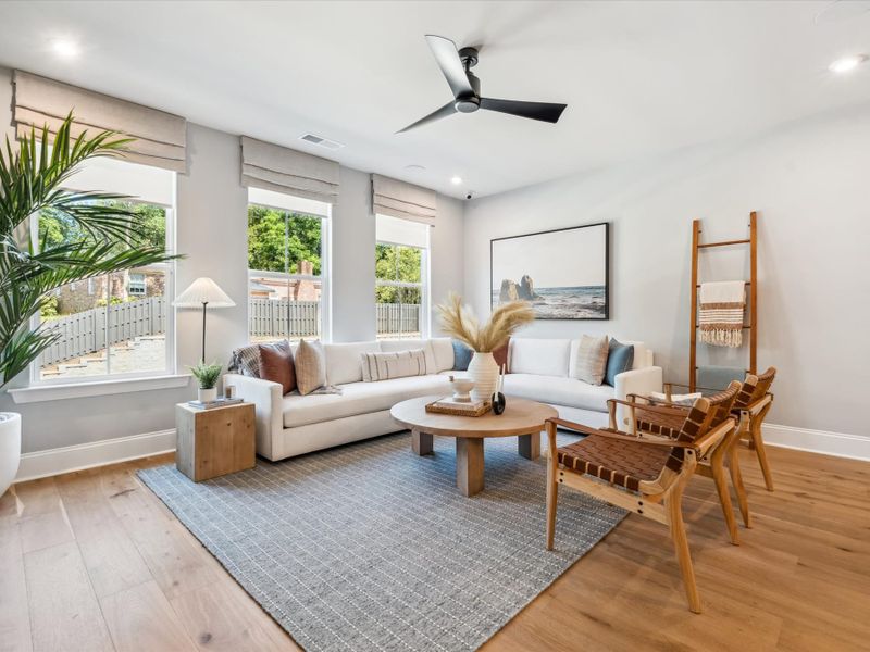 Representative furnished interior of a home built from the Hudson by Tri Pointe Homes in Old Town Village, Waxhaw (Image 37).