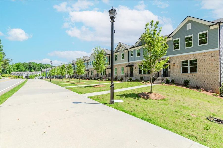 Exterior details and patio area of a home in Hillcrest Landing, Sugar Hill (Image 30). Exterior details and patio area of a home in Hillcrest Landing, Sugar Hill (Image 30).