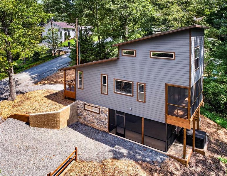 Exterior details and patio area of a home in , Morganton (Image 23). Exterior details and patio area of a home in , Morganton (Image 23).