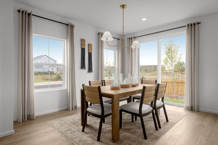 Representative furnished interior of a home built from the 1818 Modeled by KB Home in Brighton Crossings, Brighton (Image 12).