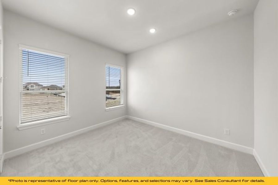 Representative unfurnished interior of a home built from the The Catalina by Stonefield Homes in The Highlands, Rockwall (Image 122).