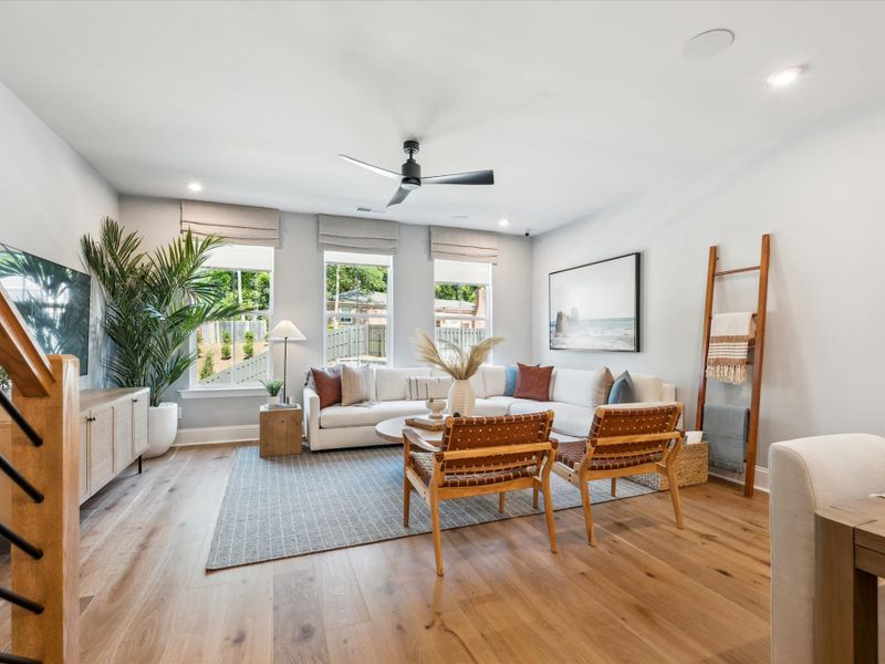 Representative furnished interior of a home built from the Hudson by Tri Pointe Homes in Old Town Village, Waxhaw (Image 34).
