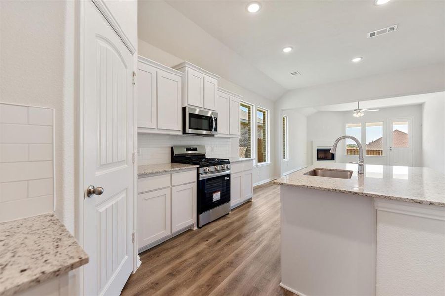Furnished interior view inside a new home in Liberty Pointe, Gainesville (Image 7). Furnished interior view inside a new home in Liberty Pointe, Gainesville (Image 7).