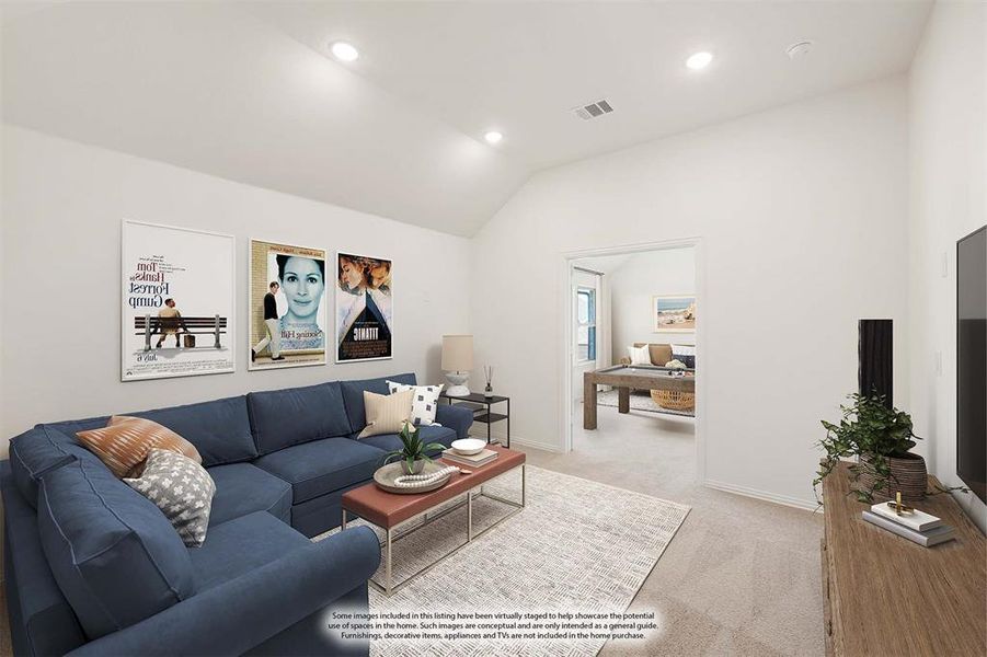 Furnished interior view inside a new home in Willow Wood, McKinney (Image 13).