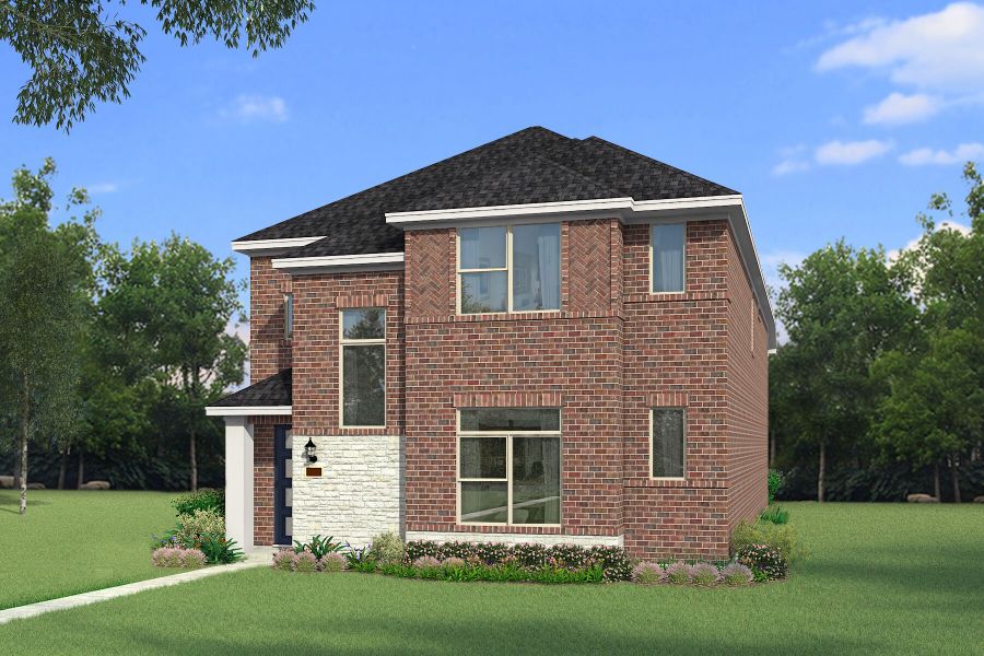 The Caddo - Modern Prairie with Stone Elevation