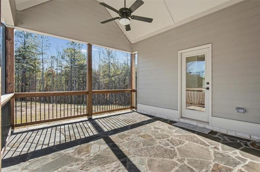 Exterior details and patio area of a home in , Waleska (Image 4).