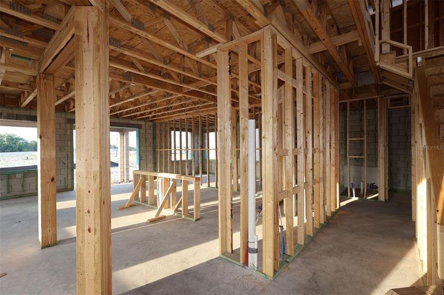 In-progress construction of a new home in Center Lake on the Park, St. Cloud, FL (Image 5).