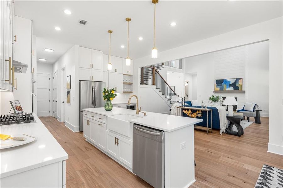 Furnished interior view inside a new home in , Alpharetta (Image 4). Furnished interior view inside a new home in , Alpharetta (Image 4).