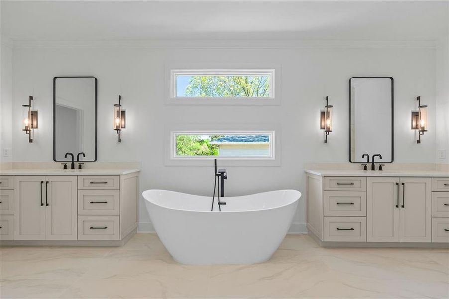 Furnished interior view inside a new home in , Marietta (Image 9).