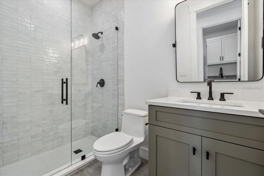 Hall bathroom and main house