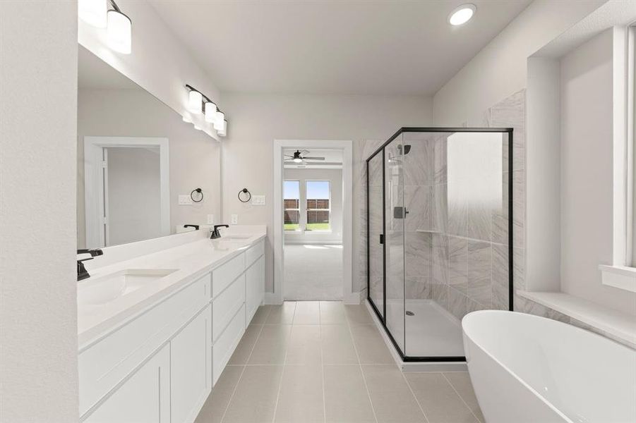 Furnished interior view inside a new home in Solterra, Mesquite (Image 16).