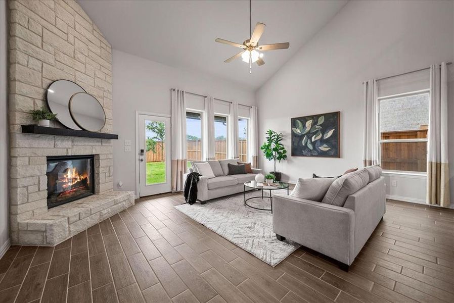 Furnished interior view inside a new home in , Little Elm (Image 14).