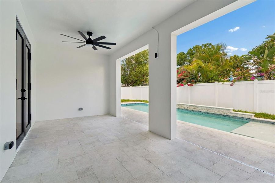 Exterior details and patio area of a home in , Tampa (Image 40).