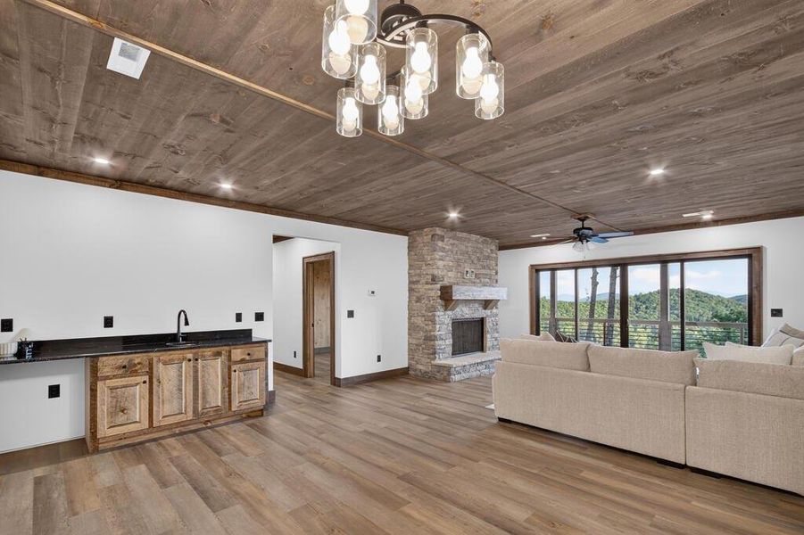 Furnished interior view inside a new home in , Blue Ridge (Image 46).