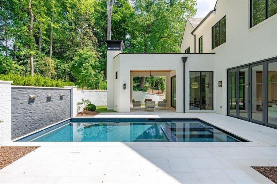 Exterior details and patio area of a home in , Atlanta (Image 43). Exterior details and patio area of a home in , Atlanta (Image 43).