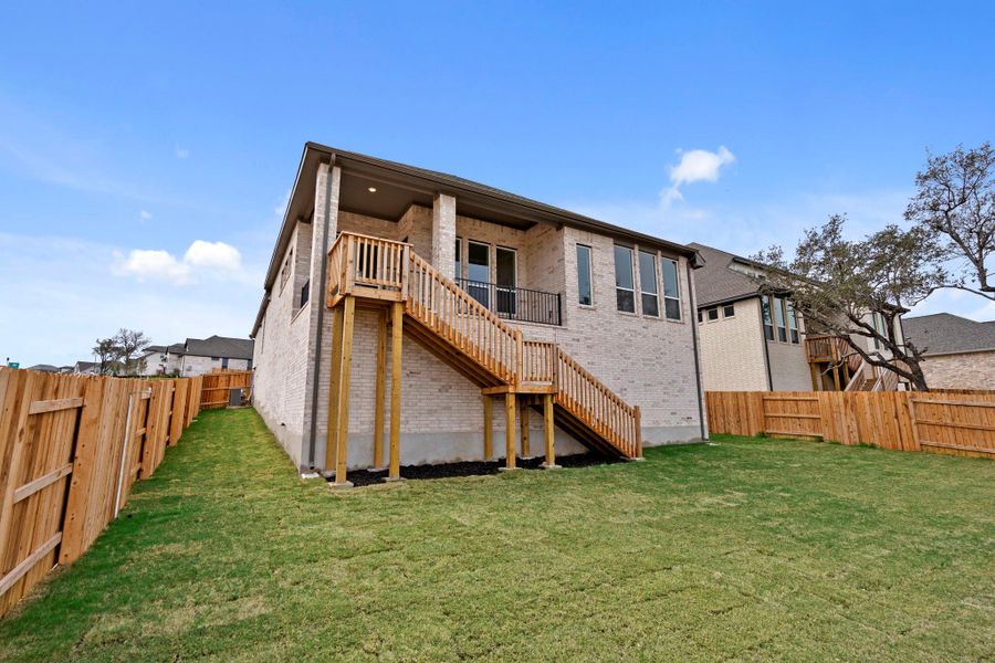 Rear of Home and Private Backyard Rear of Home and Private Backyard