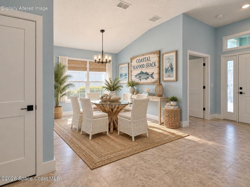 Furnished interior view inside a new home in St. John's Preserve, Palm Bay (Image 7). Furnished interior view inside a new home in St. John's Preserve, Palm Bay (Image 7).