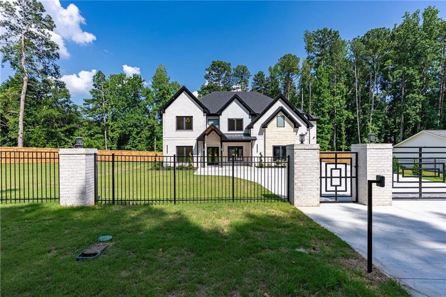 Front exterior of a new home in , Lawrenceville, GA, highlighting curb appeal (Image 41). Front exterior of a new home in , Lawrenceville, GA, highlighting curb appeal (Image 41).