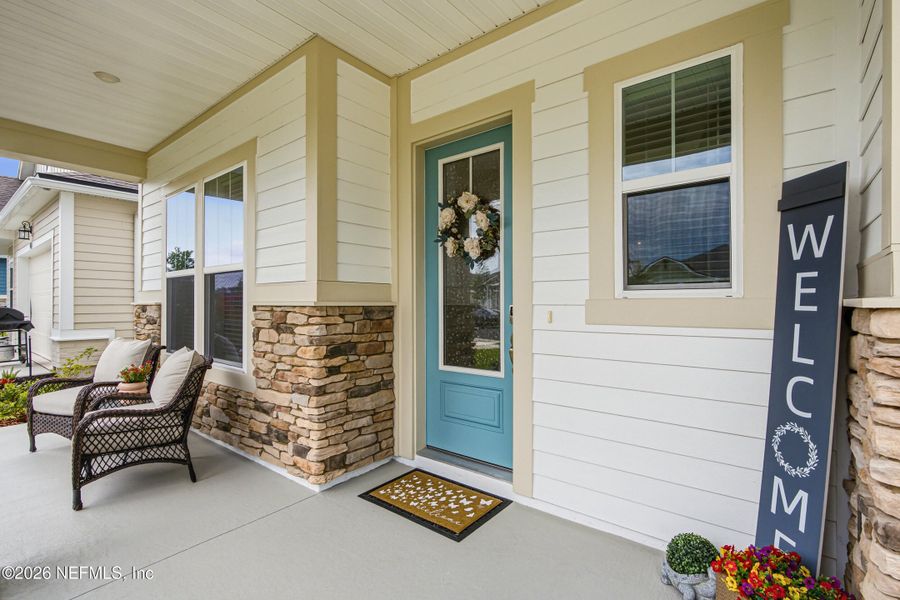 Exterior details and patio area of a home in RiverTown, St. Johns (Image 29).