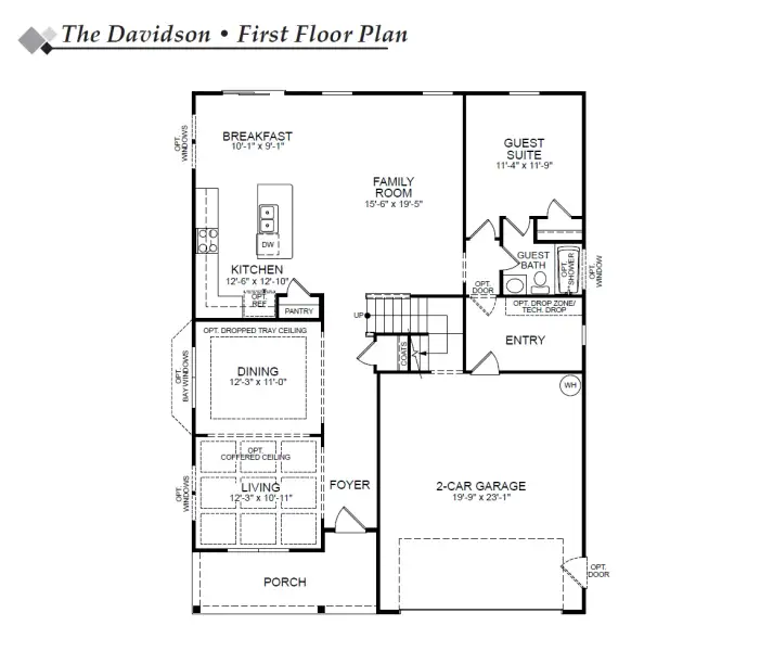2D floor plan layout of this home in Robinson Oaks, Gastonia, NC (Image 4). 2D floor plan layout of this home in Robinson Oaks, Gastonia, NC (Image 4).