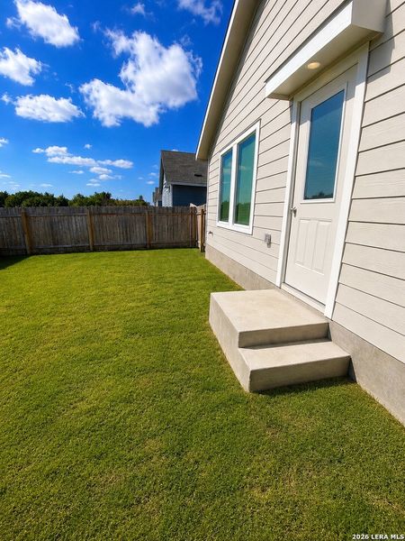 Exterior details and patio area of a home in Bertram Oaks, Bertram (Image 3). Exterior details and patio area of a home in Bertram Oaks, Bertram (Image 3).