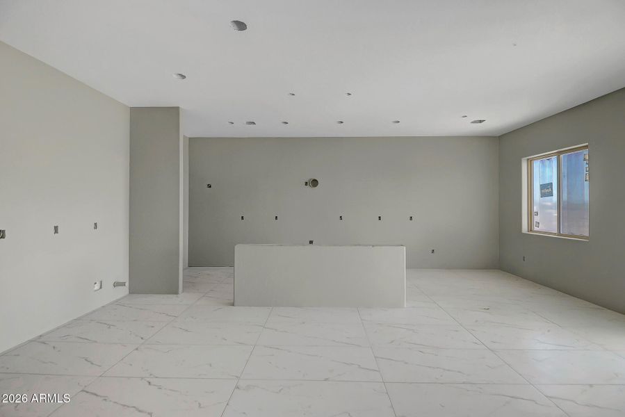 looking onto kitchen