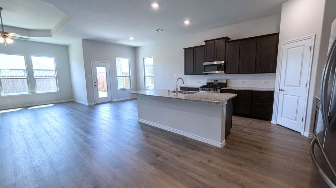 Furnished interior view inside a new home in Lakewood Trails, Forney (Image 3).