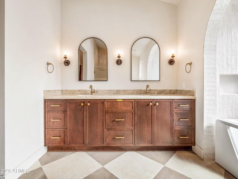 Primary bathroom vanity Primary bathroom vanity