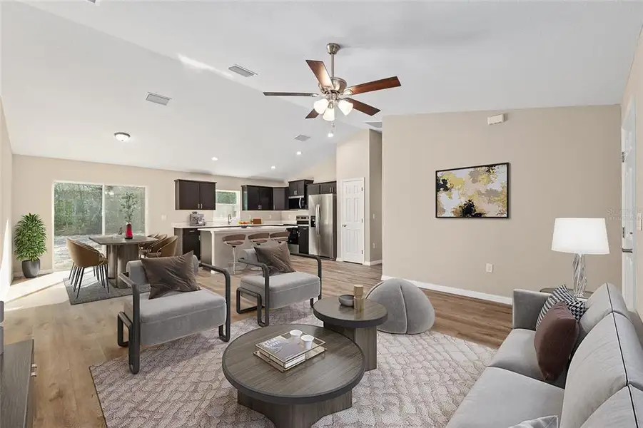 Furnished interior view inside a new home in , Citrus Springs (Image 4).