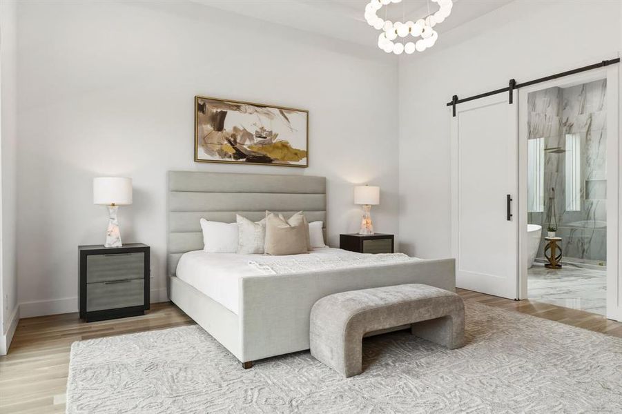 Furnished interior view inside a new home in , Dallas (Image 14).