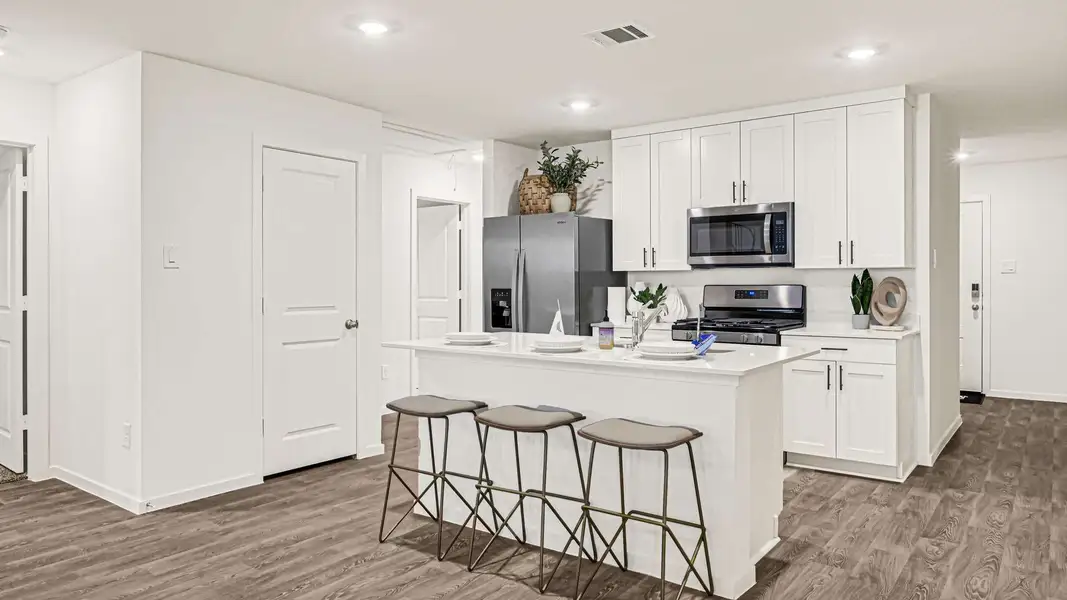 Furnished interior view inside a new home in Milo Farms, Needville (Image 4).