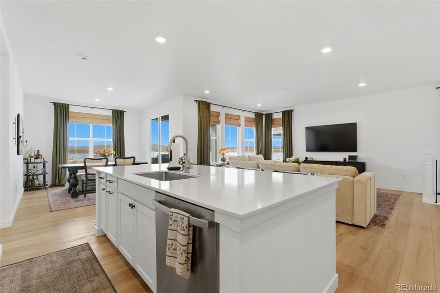 Furnished interior view inside a new home in Harvest Ridge, Aurora (Image 10).